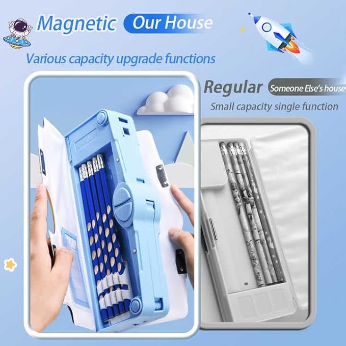 Multi - Functional Pencil Box for Kids - Romj