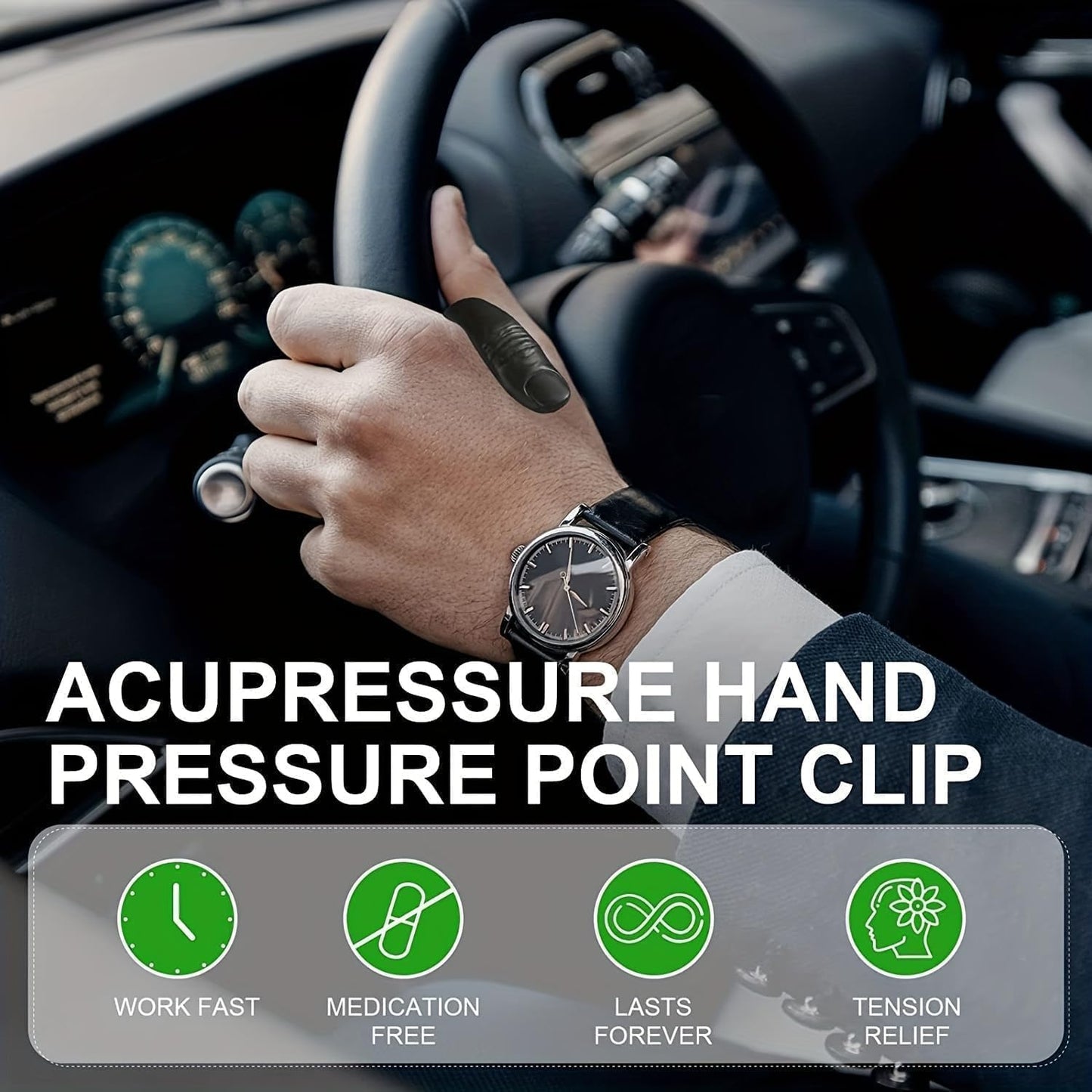 Acupressure Clips for Diabetes & Headache Relief - Romj