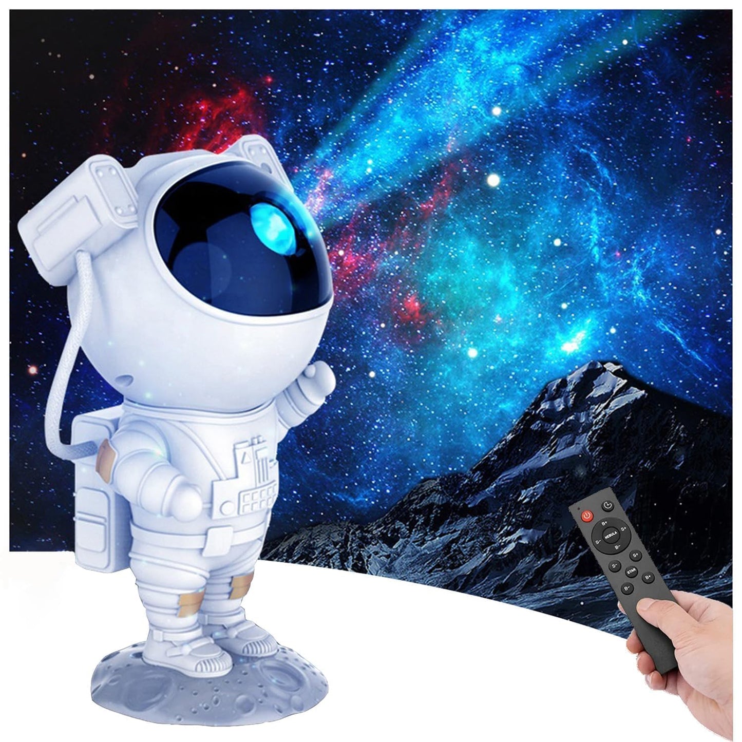 Astronaut light galaxy projector