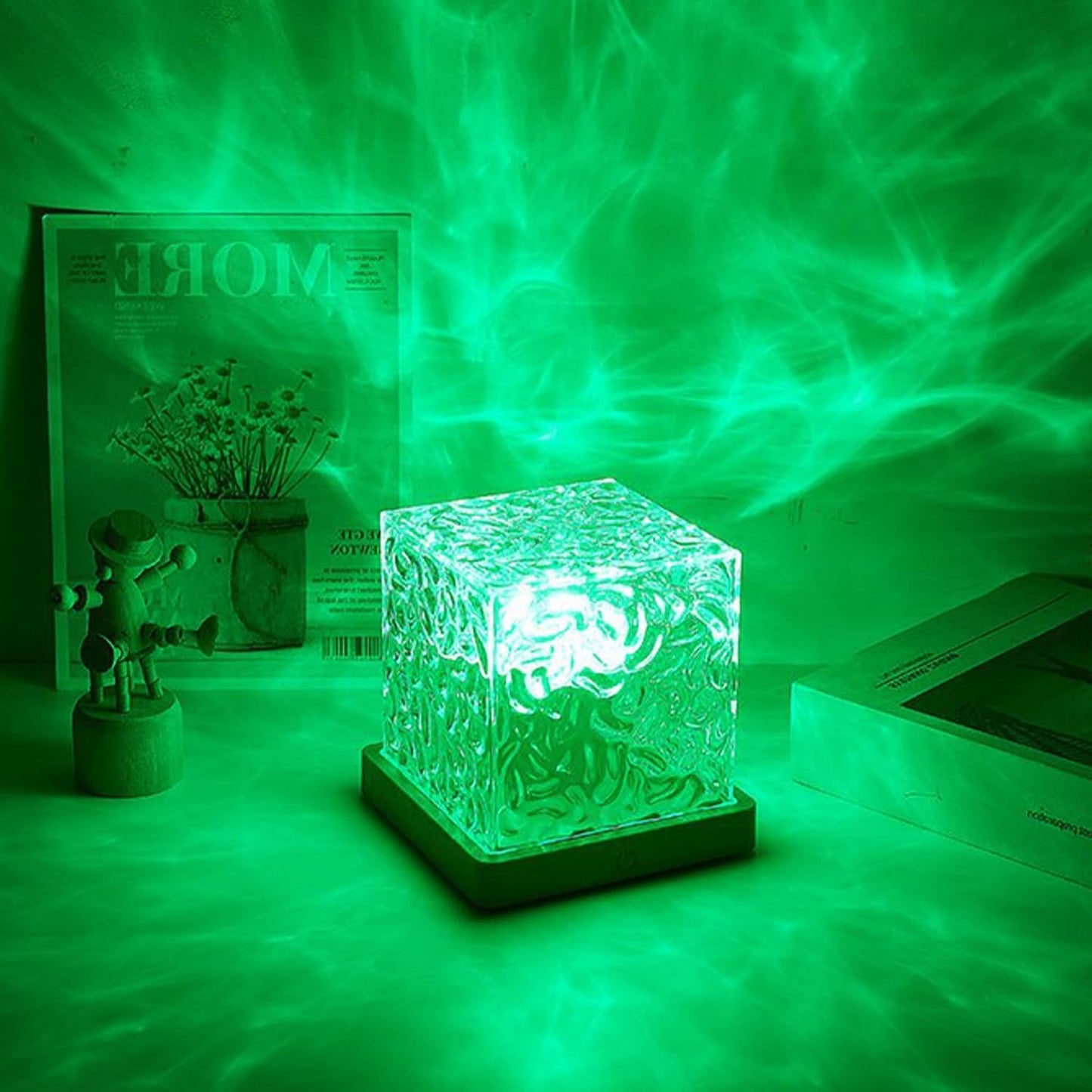 Romantic 3D Crystal Light for Bedroom Decor with Remote - Romj
