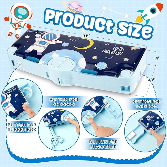 Multi - Functional Pencil Box for Kids - Romj