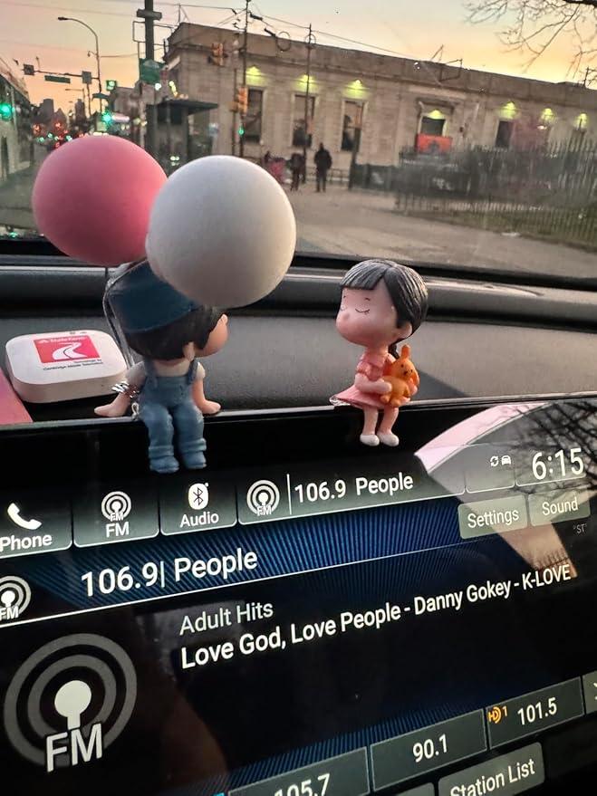 Couple Car Decor Balloon Ornament | Pink Valentine's Day Gift - Romj