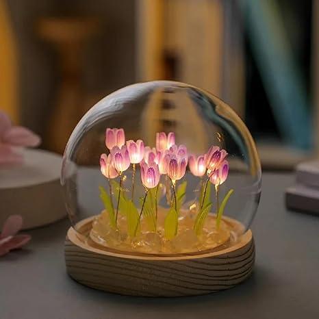 Flowers Night Lamp Elegant LED Bedroom Lighting & Decor - Romj