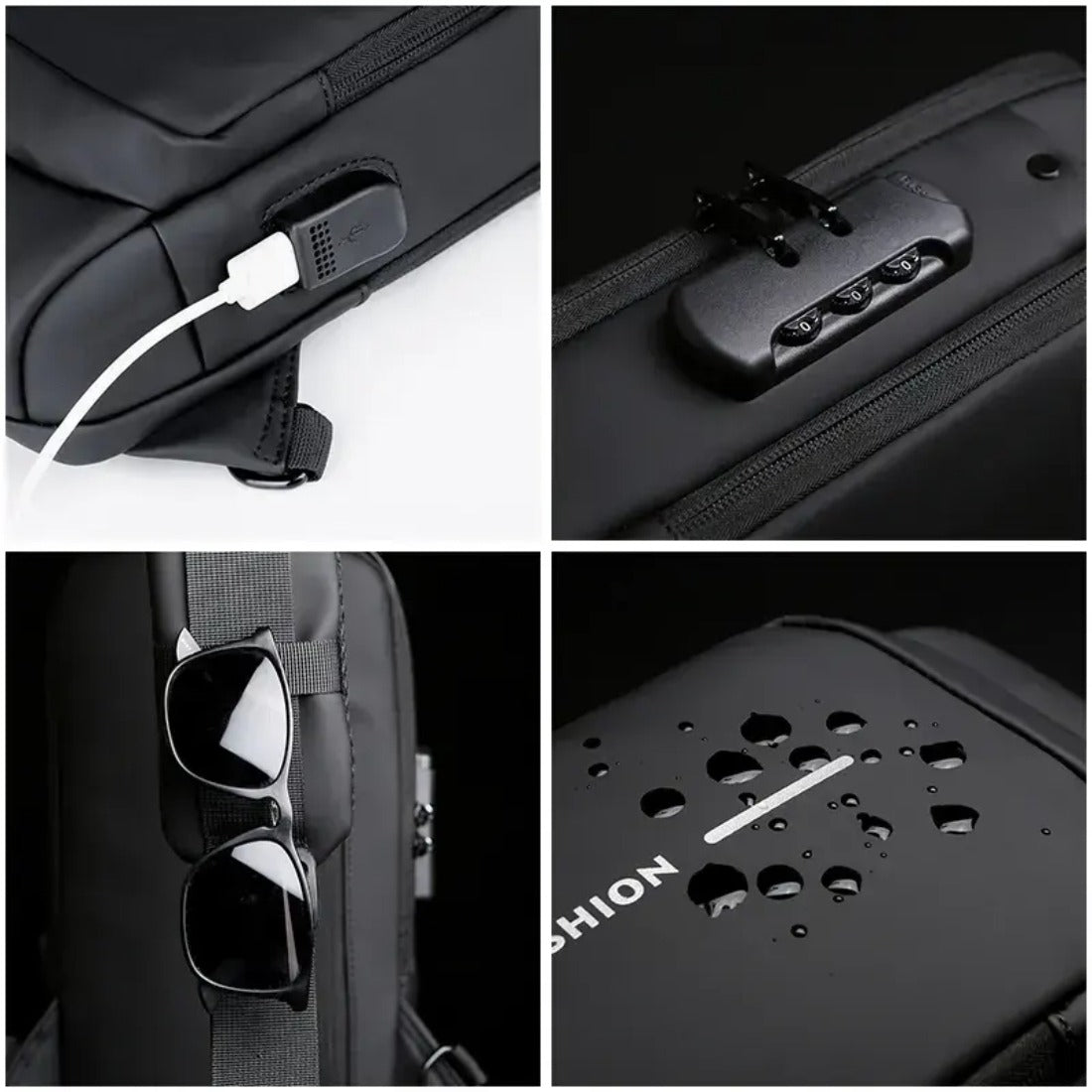 Waterproof anti theft shoulder bag - Romj