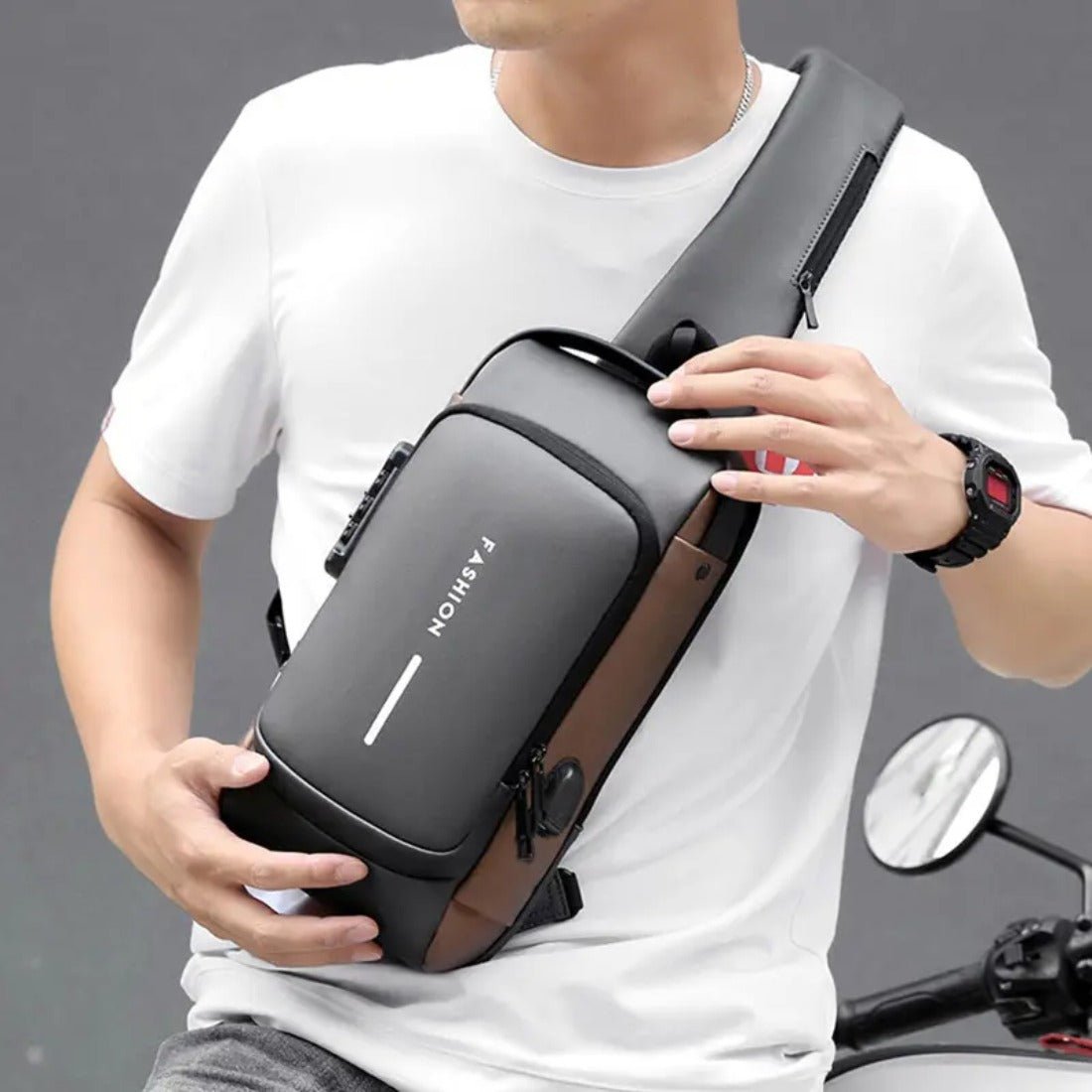Waterproof anti theft shoulder bag - Romj