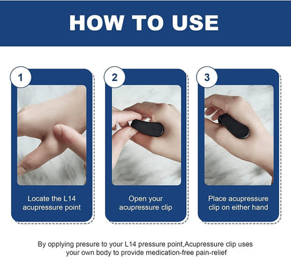 Acupressure Clips for Diabetes & Headache Relief - Romj