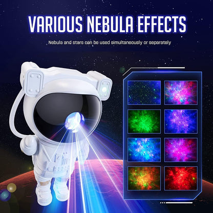 Astronaut light galaxy projector