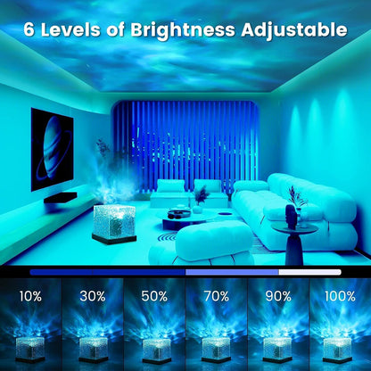 Romantic 3D Crystal Light for Bedroom Decor with Remote - Romj