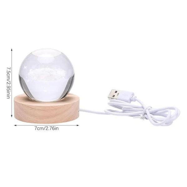 Crystal Ball Galaxy Led Table Lamp