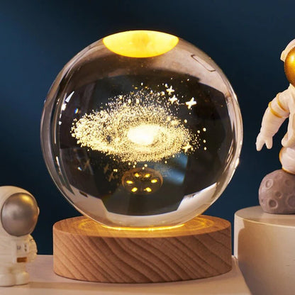 Crystal Ball Galaxy Led Table Lamp