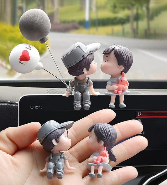 Couple Car Decor Balloon Ornament | Pink Valentine's Day Gift - Romj
