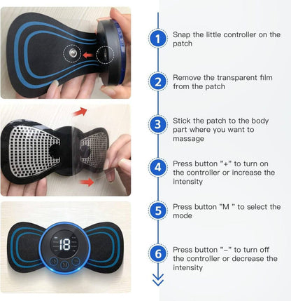 Wireless TENS Muscle Stimulator & Pain Relief Massager