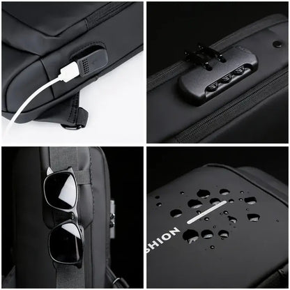 Waterproof anti theft shoulder bag - Romj